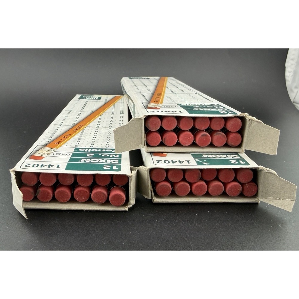 NOS Dixon No. 2 - 100% Real Wood Pencils: 3 Packs of 12 #14402 - Picture 4 of 4